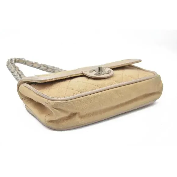 CHANEL 2006-2008 Medium Classic Lambskin Trimmed Canvas Line - Picture 11 of 15